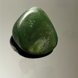 💚Polished Jade Tumble — Deep Green Good Luck Stone💚